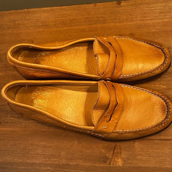 Frye Womens Douglas Penny Leather Loafers Shoes Brown 8008906 Size 7B - Picture 8 of 12